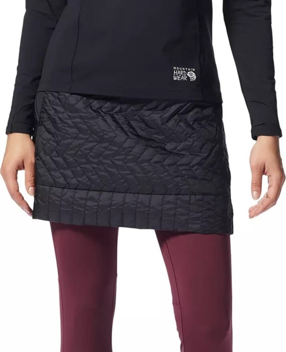 Mountain Hardware Trekkin Insulated Mini Skirt Size Medium in Black
